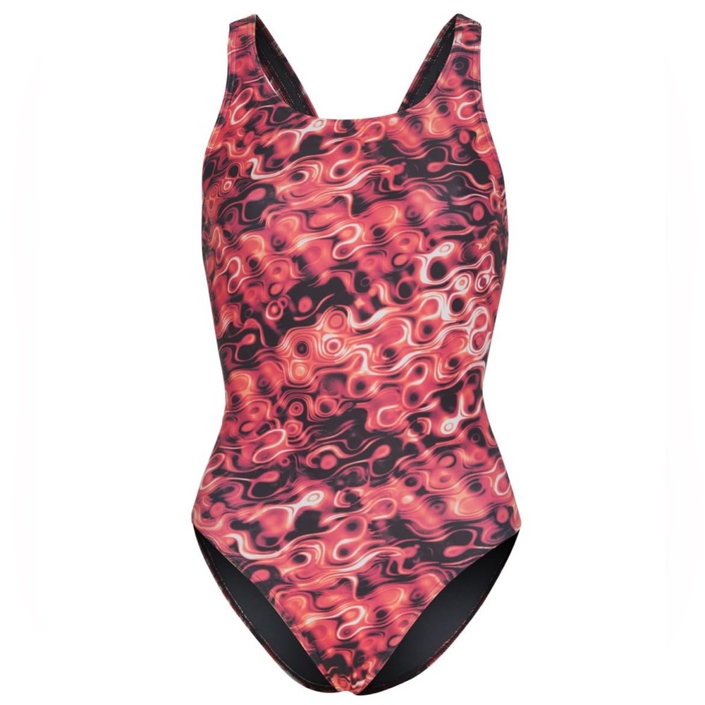 ISwim Spirit One Piece Swimsuit GIRLS US Size 28Y Red Wide Strap